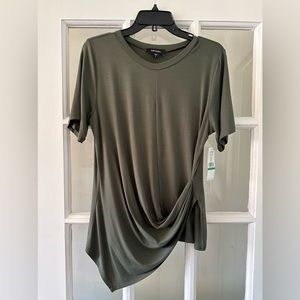 Karen Kane NWT Garden Party Side Drape Top